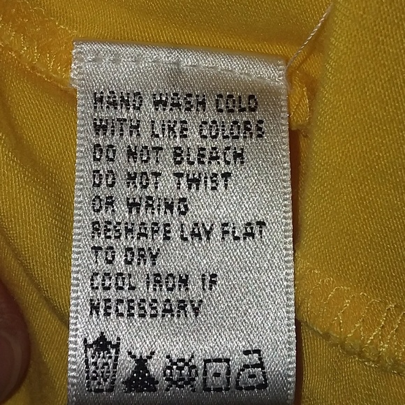 August Silk Yellow Tank NWOT - Picture 4 of 7